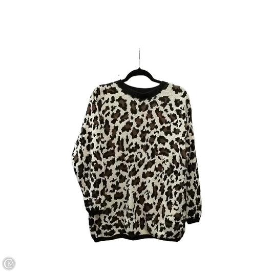Sweater By Clothes Mentor In Animal Print, Size: M