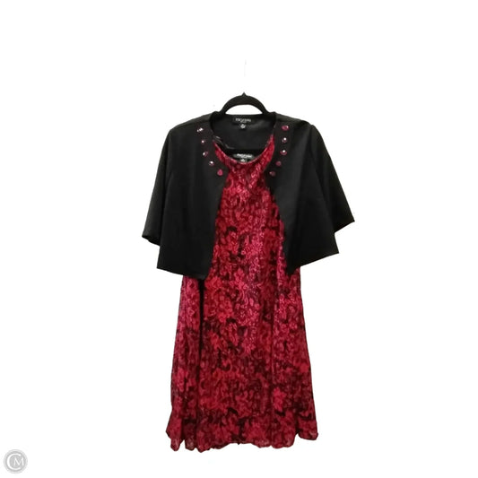 Dress Set 2pc By Perceptions In Black & Red, Size: Lp