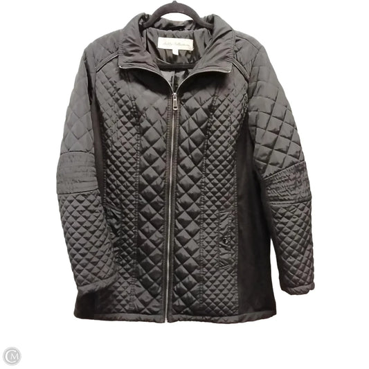 Coat Puffer & Quilted By Sebby In Black, Size: L