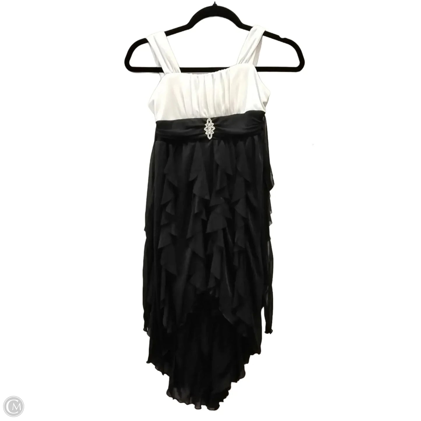 Dress Party Short By Clothes Mentor In Black & White, Size: M