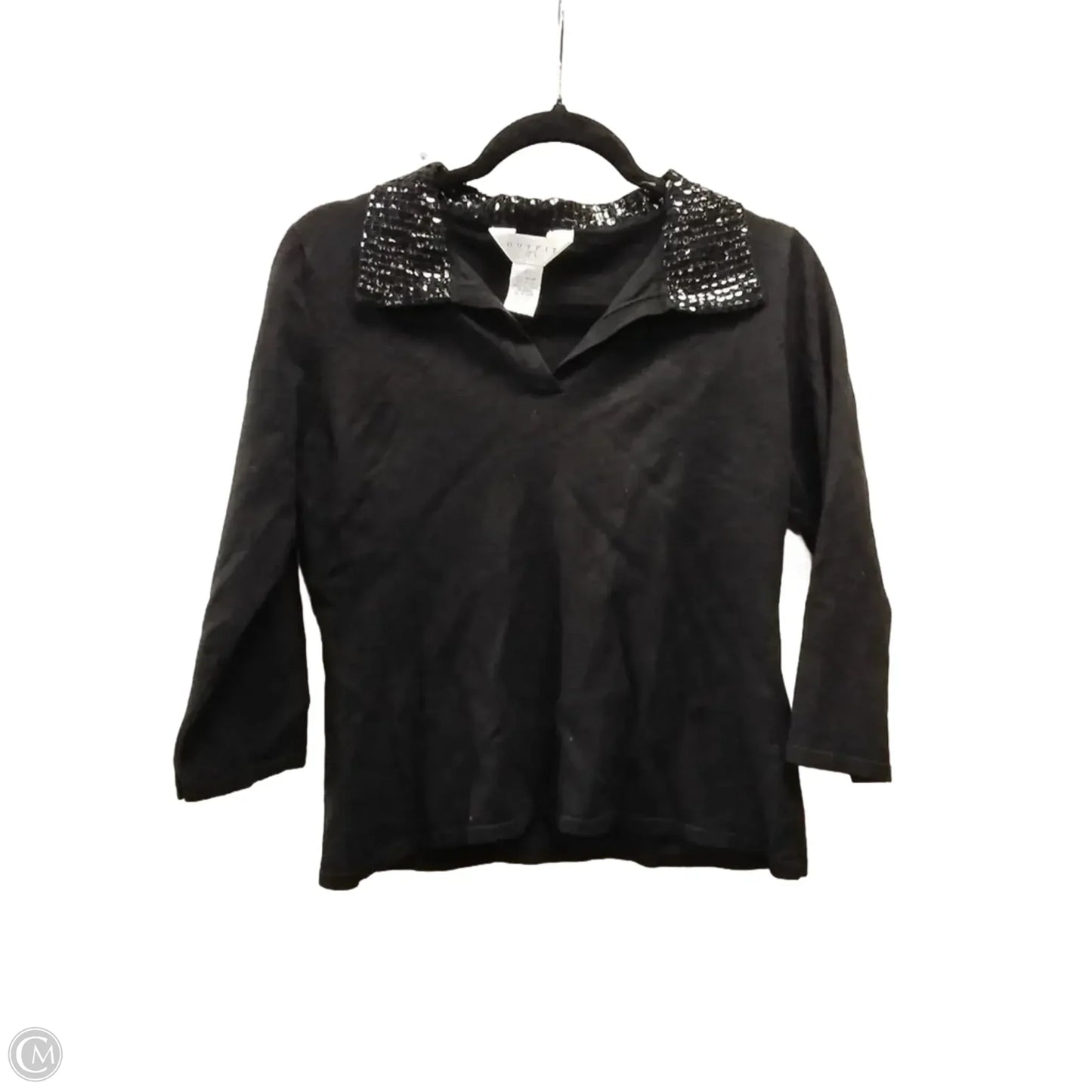 Top Long Sleeve By Outfit Jpr In Black, Size: S
