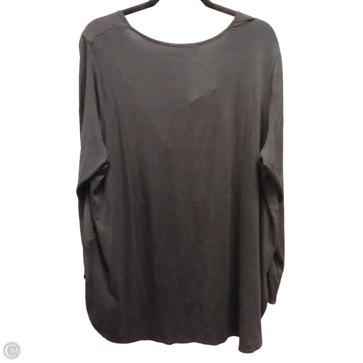 Top Long Sleeve By Jones New York In Black, Size: 1x