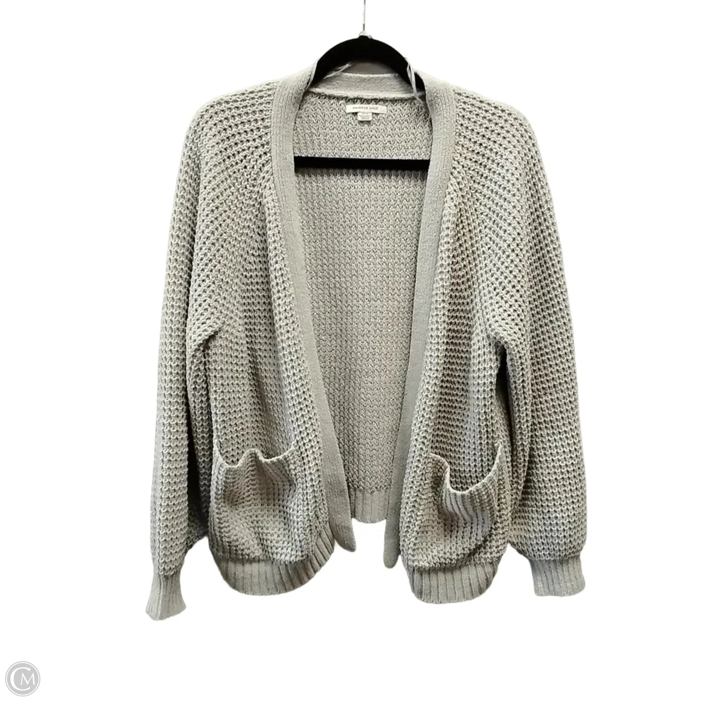 Sweater Cardigan By American Eagle In Grey, Size: S