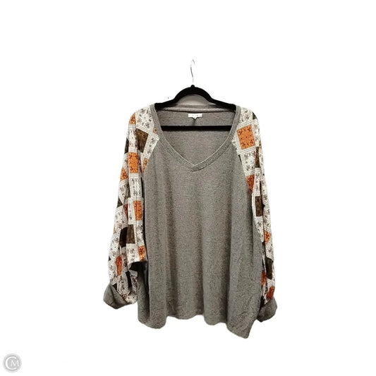 Top Long Sleeve By Maurices In Multi-colored, Size: 2x