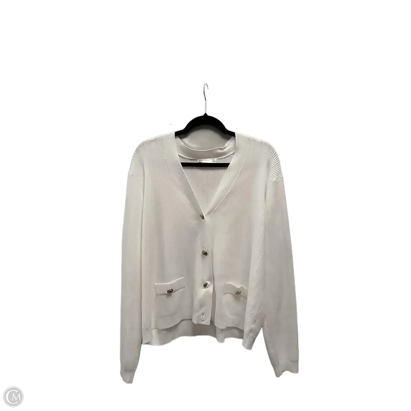 Sweater Cardigan By 89th And Madison In White, Size: 2x