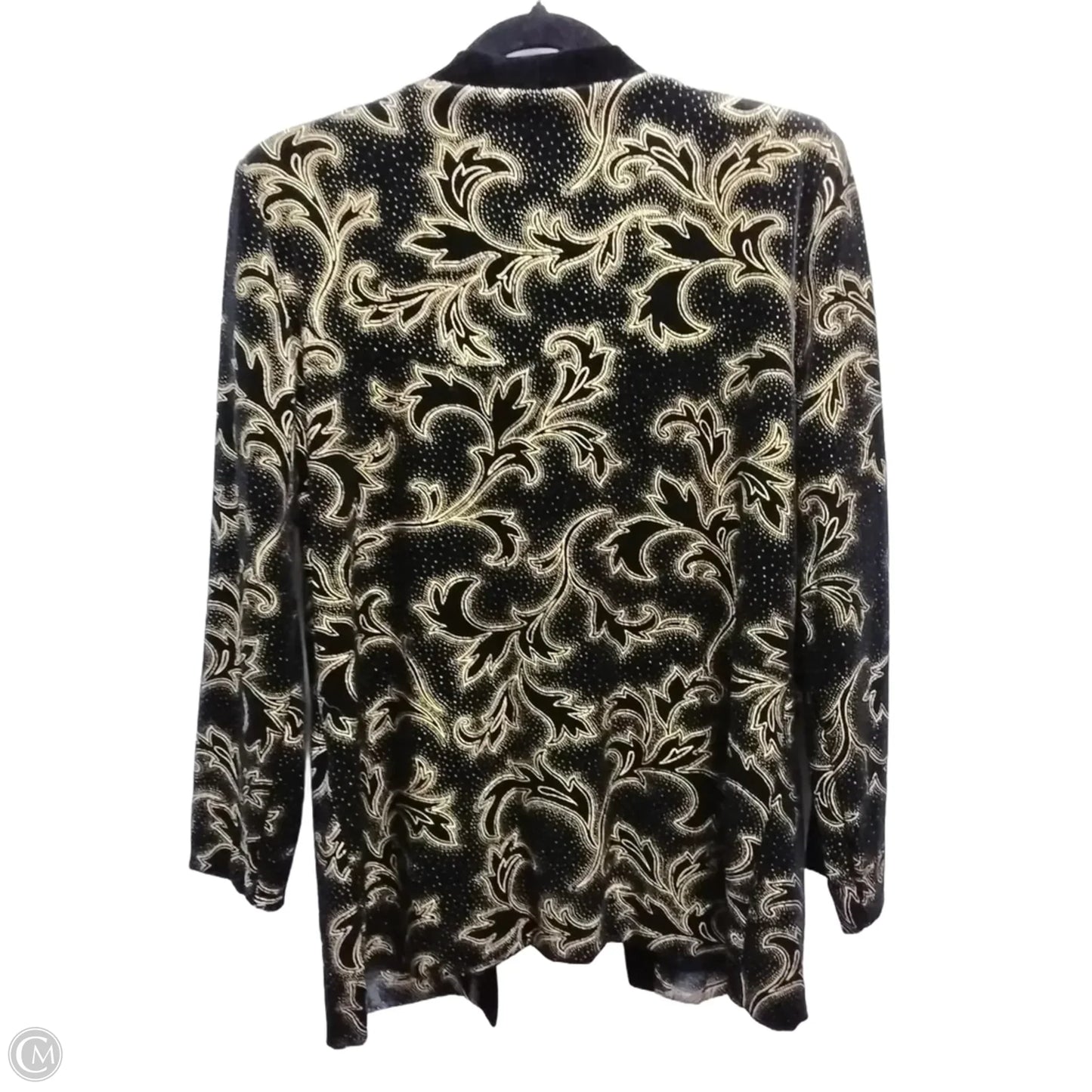 Jacket Other By Sag Harbor In Black & Gold, Size: 10p