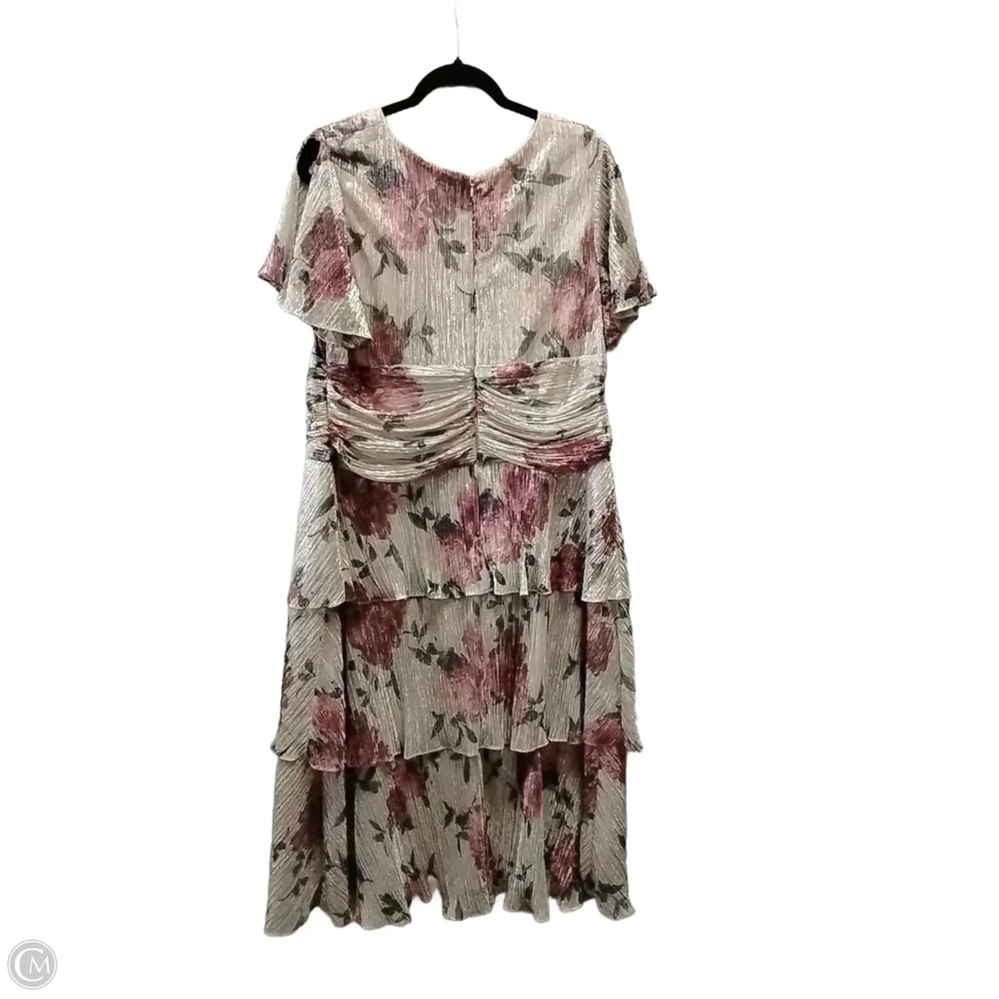 Dress Casual Midi By Sl Fashions In Floral Print, Size: 18
