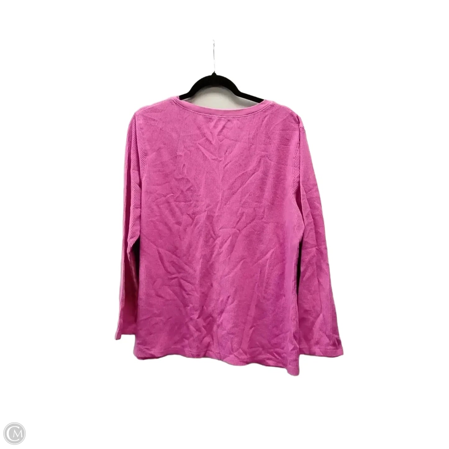 Top Long Sleeve By Bobbie Brooks In Pink, Size: 20