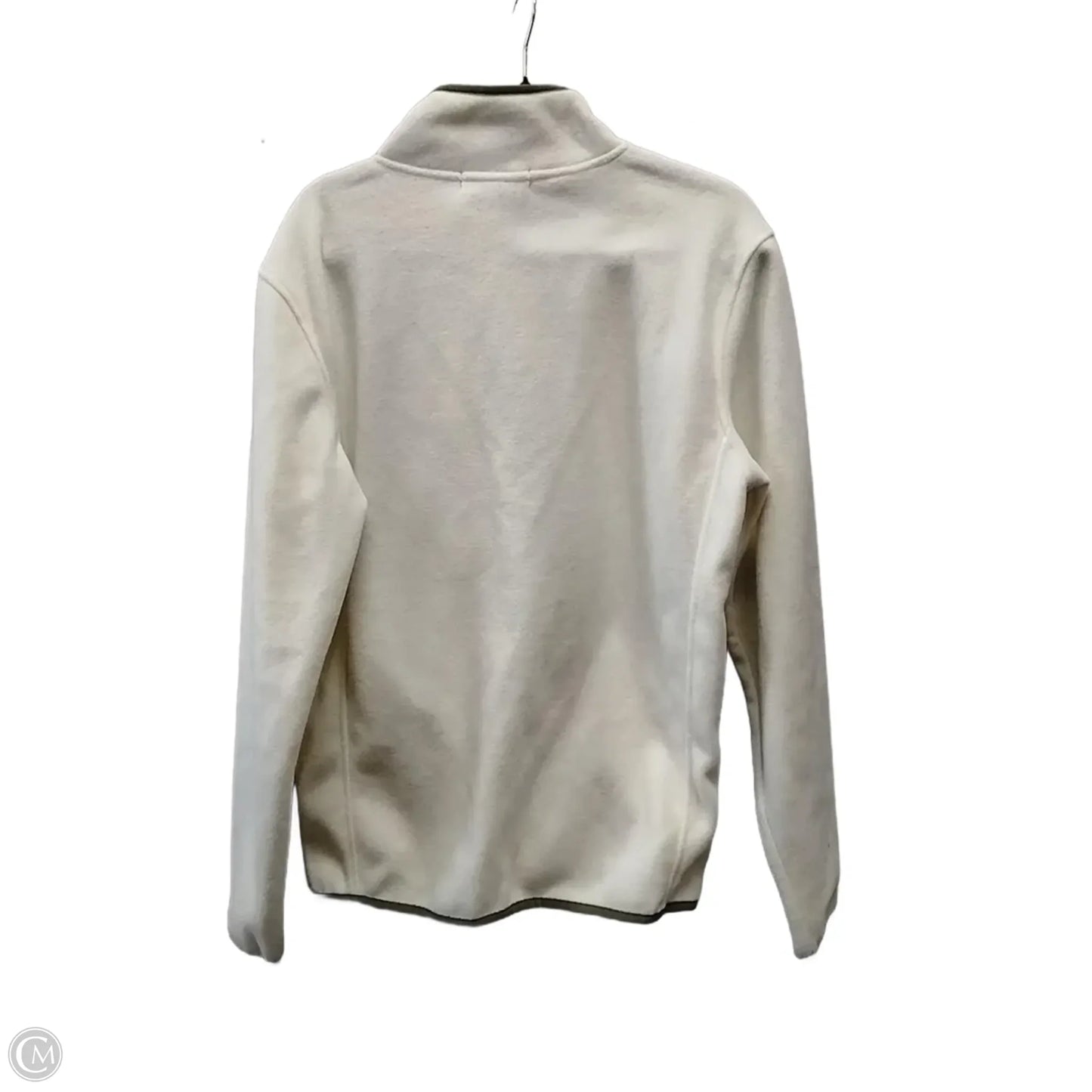 Jacket Fleece By Primark In Green & White, Size: M