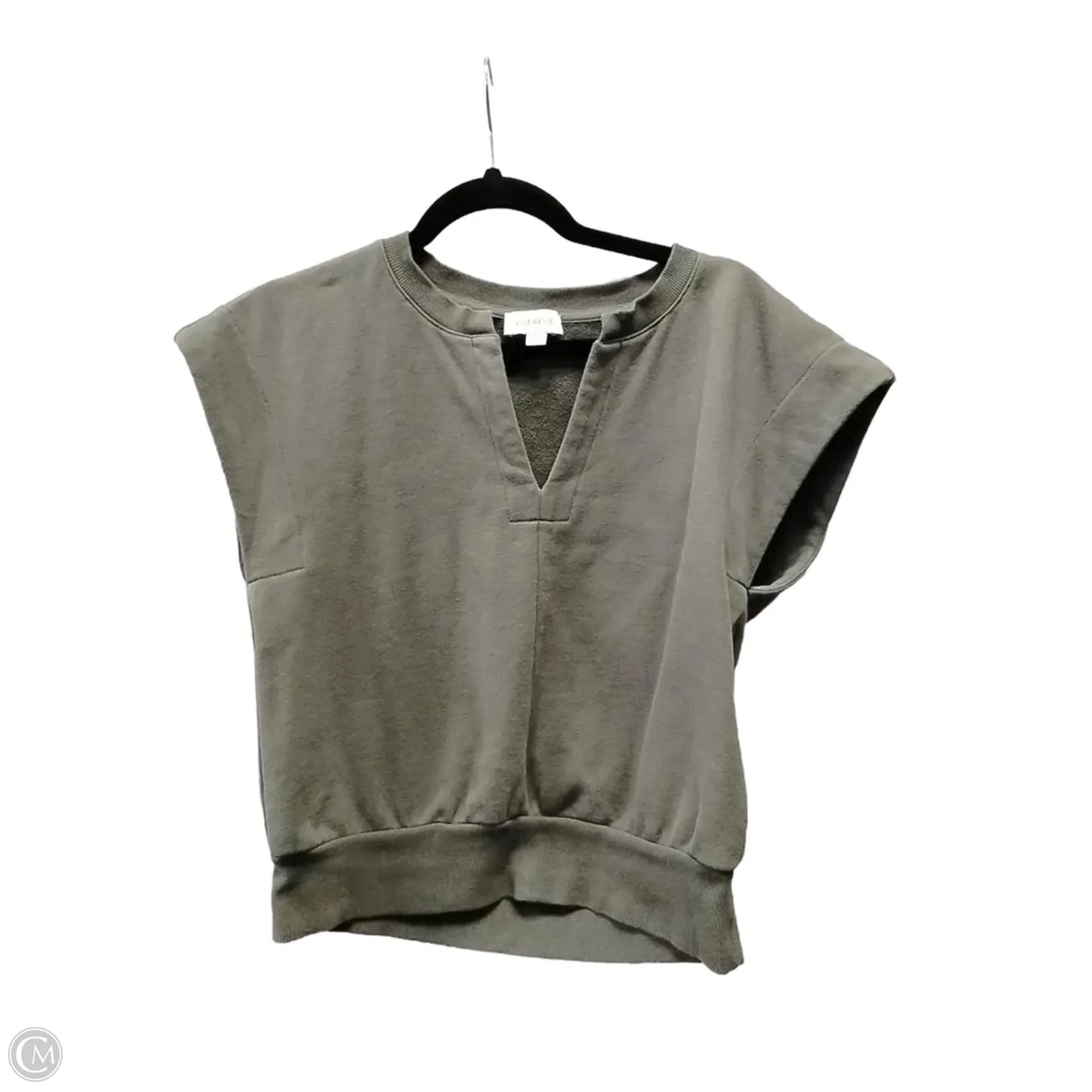 Top Short Sleeve By Evereve In Green, Size: S