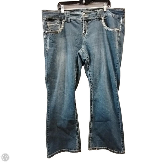 Jeans Boot Cut By Maurices In Blue Denim, Size: 22