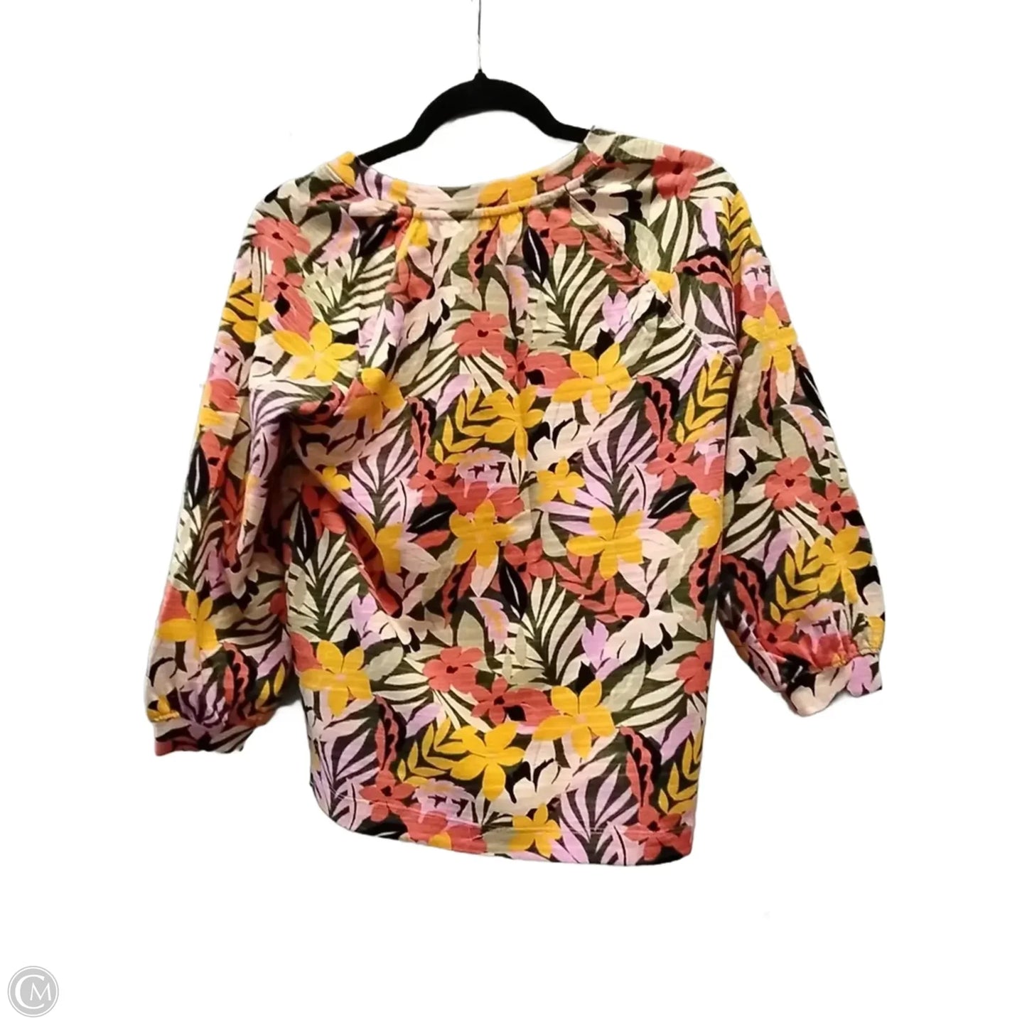Top Long Sleeve By Loft In Floral Print, Size: Xs