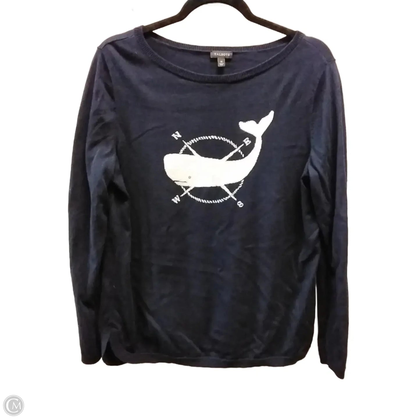 Sweater By Talbots In Navy, Size: M