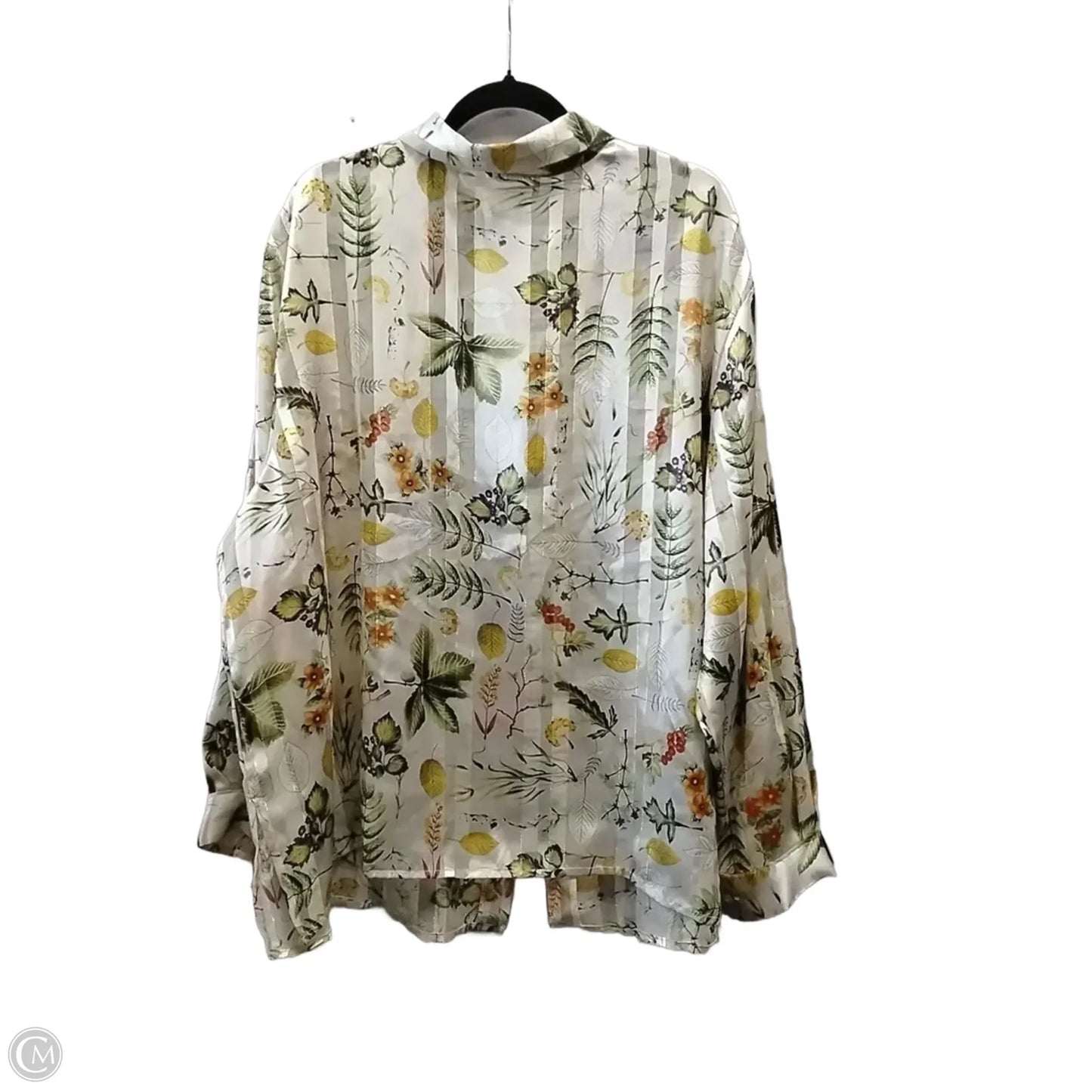 Blouse Long Sleeve By Maggie Barnes In Floral Print, Size: 28