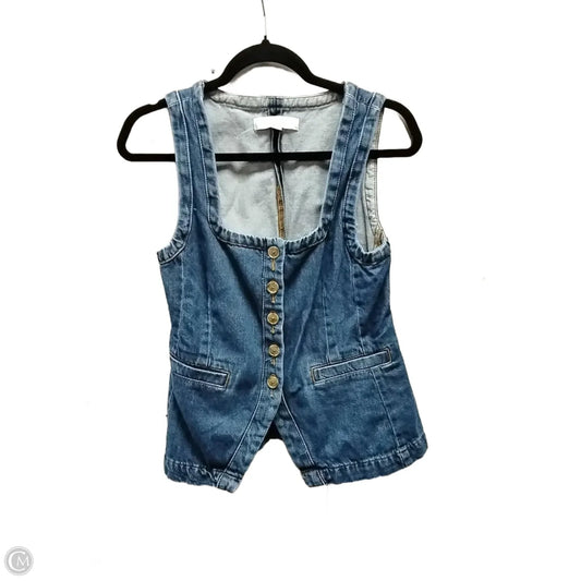 Vest Other By Loft In Blue Denim, Size: 0