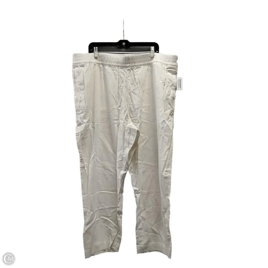 Pants Linen By Old Navy In White, Size: Xxl