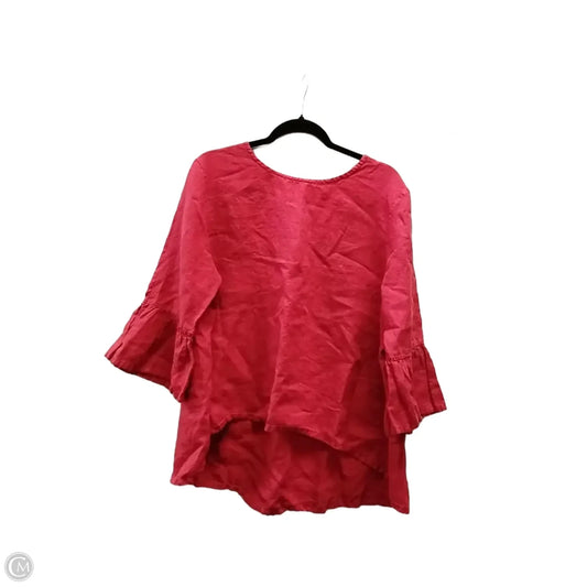 Blouse Long Sleeve By Bryn Walker In Red, Size: Xxl