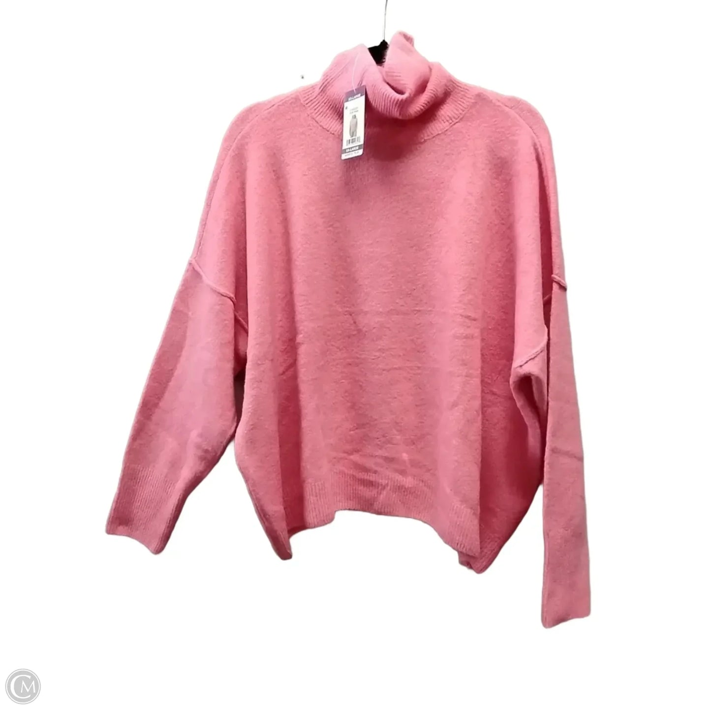 Sweater By Vince Camuto In Pink, Size: Xxl