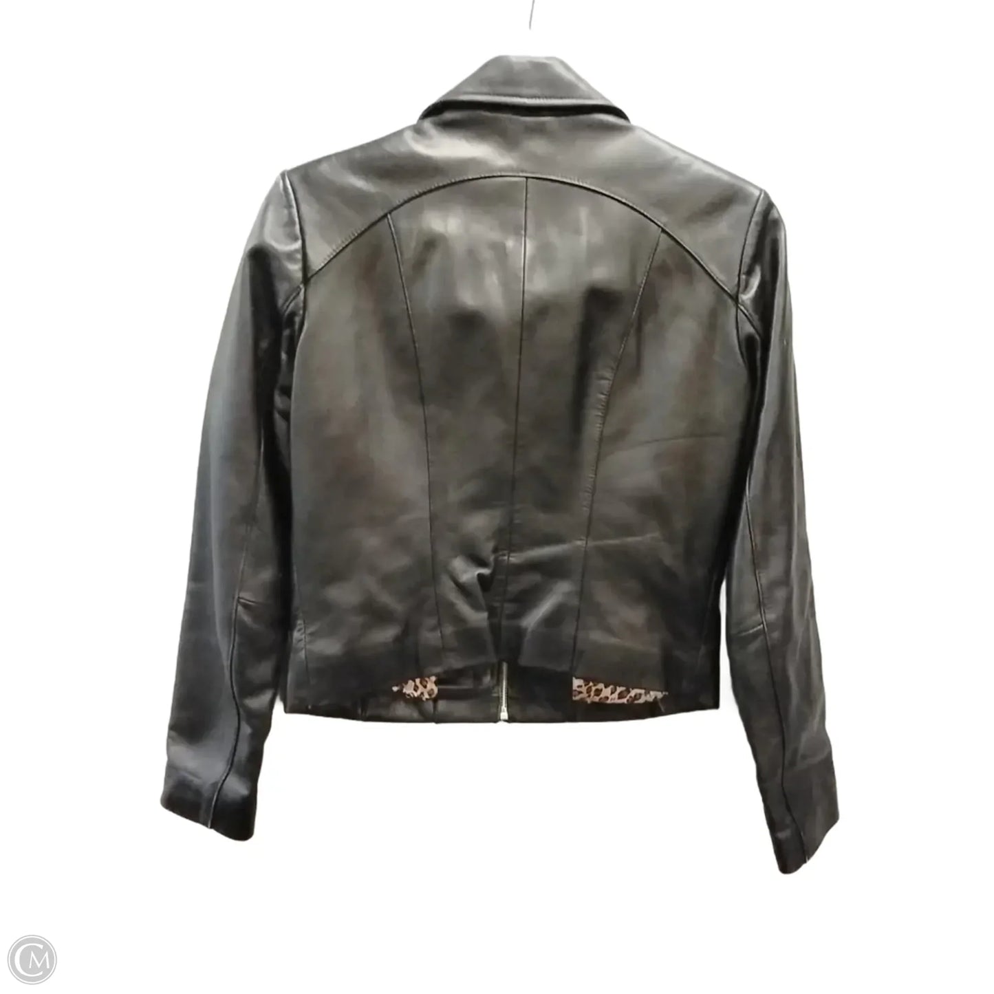 Jacket Leather By Wilsons Leather In Black, Size: S