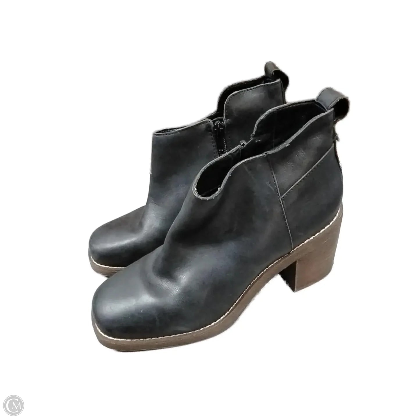 Boots Ankle Heels By Crown Vintage In Black, Size: 7.5
