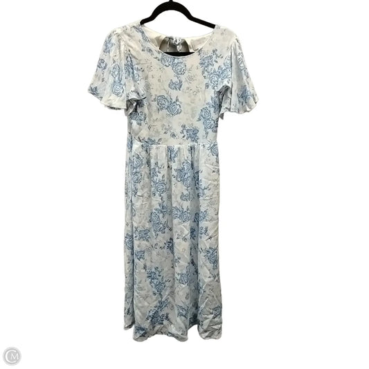 Dress Casual Midi By Sugar Lips In Floral Print, Size: S