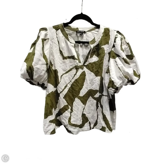 Blouse Short Sleeve By Clothes Mentor In Green, Size: Xl