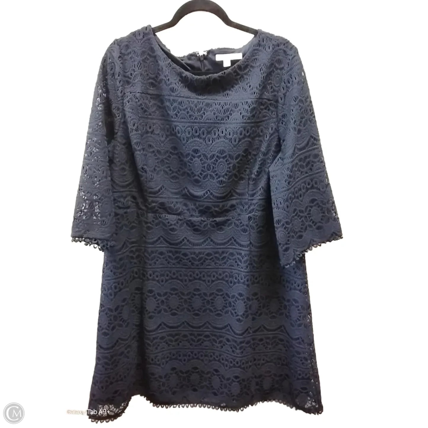 Dress Casual Midi By Chicos In Navy, Size: 3