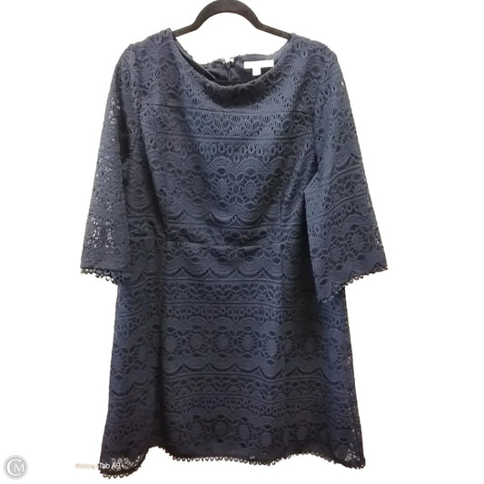 Dress Casual Midi By Chicos In Navy, Size: 3