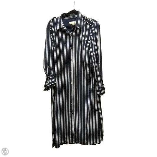 Dress Casual Maxi By Michael By Michael Kors In Striped Pattern, Size: L