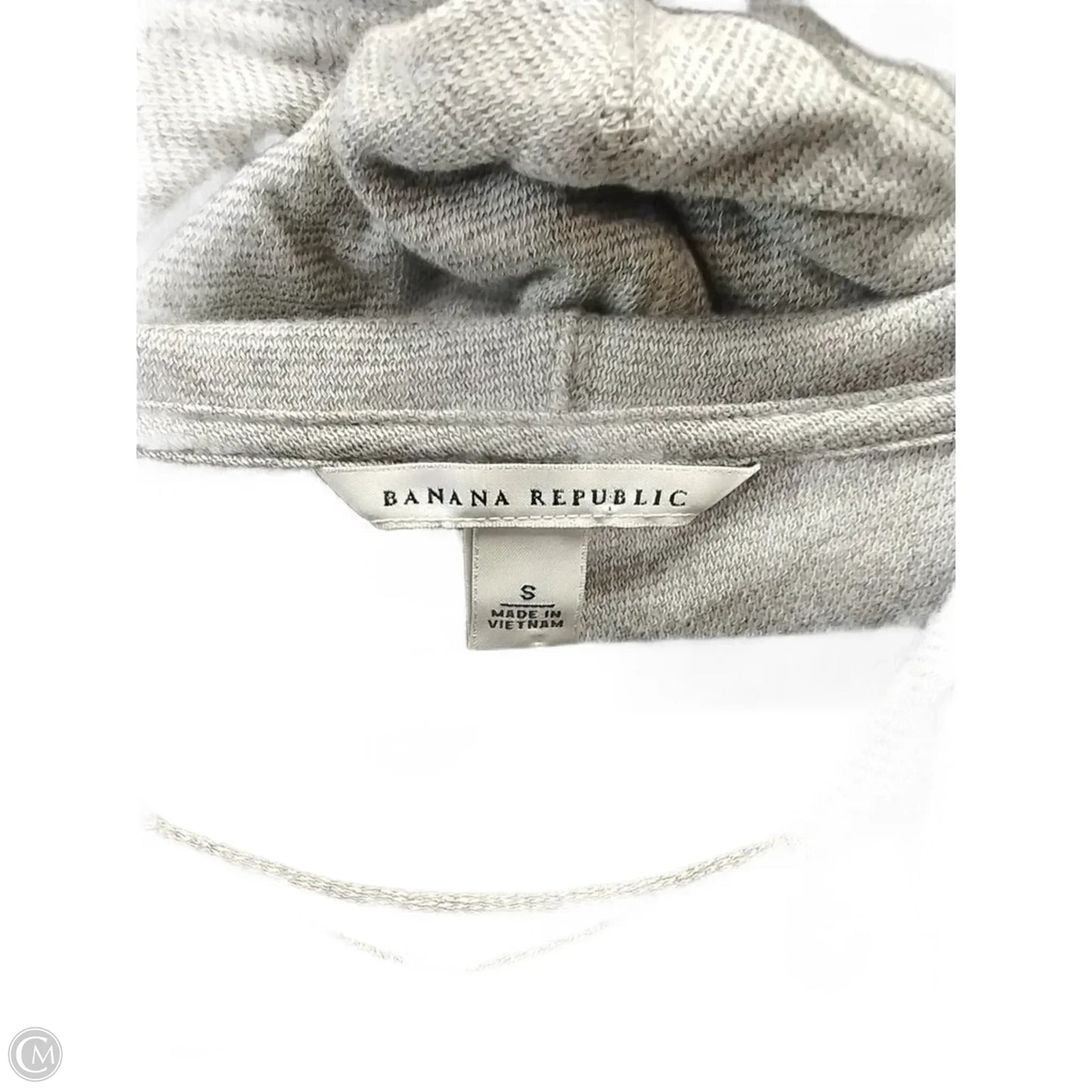 Sweatshirt Hoodie By Banana Republic In Grey, Size: S