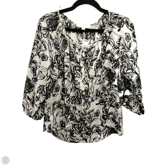 Blouse Long Sleeve By Loft In Floral Print, Size: S