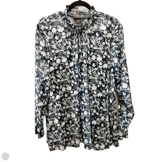 Blouse Long Sleeve By Lane Bryant In Floral Print, Size: 18
