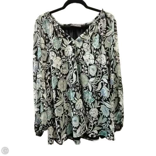 Blouse Long Sleeve By Lane Bryant In Green, Size: 18