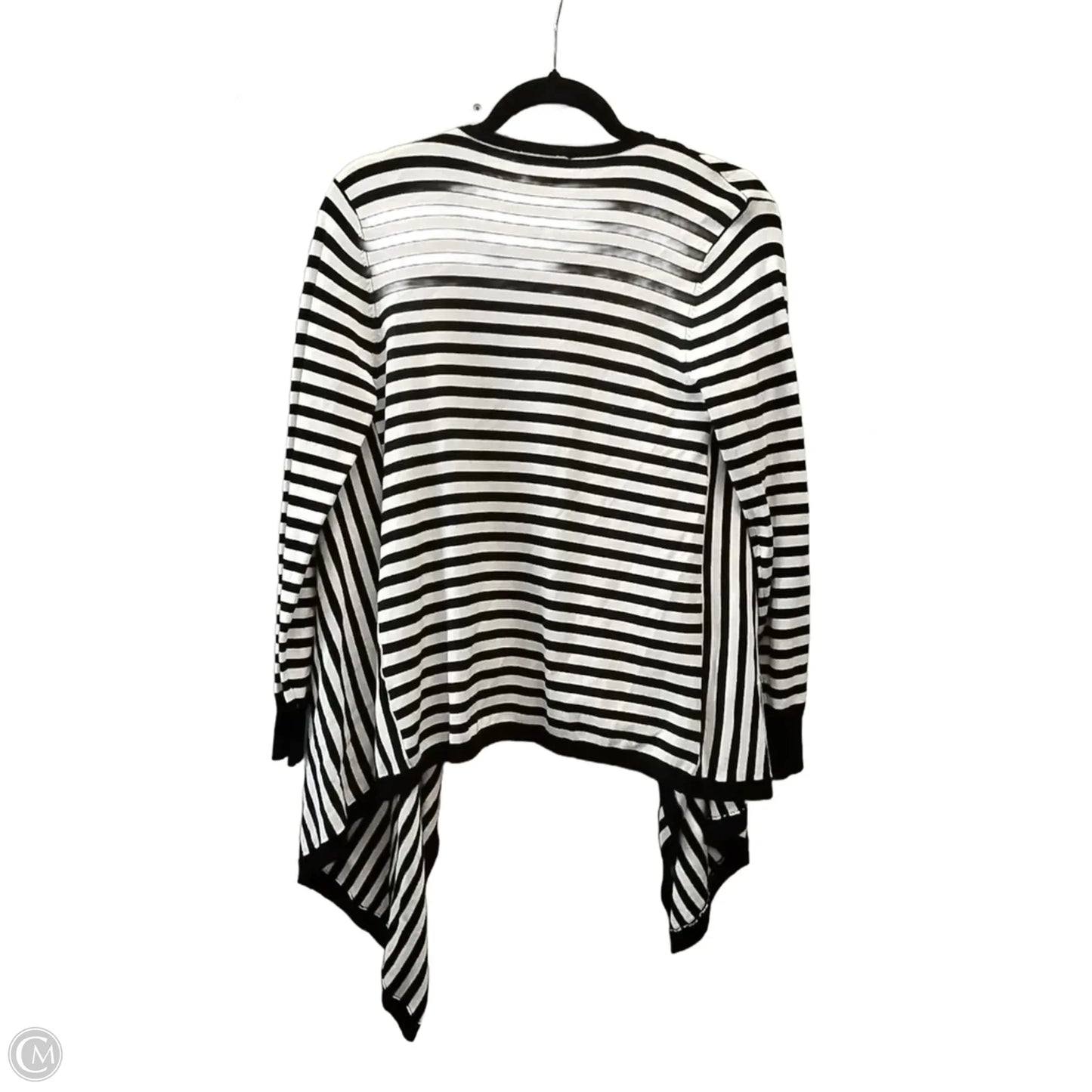 Cardigan Designer By Neiman Marcus In Striped Pattern, Size: Xs