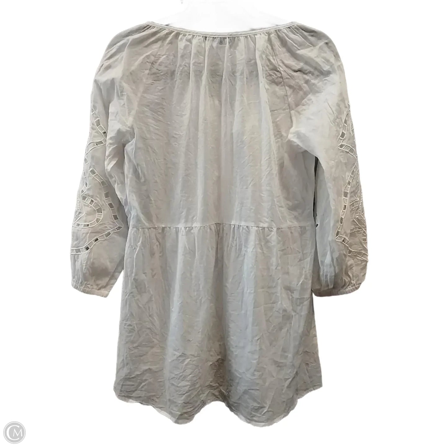 Blouse Long Sleeve By Yest In White, Size: 10