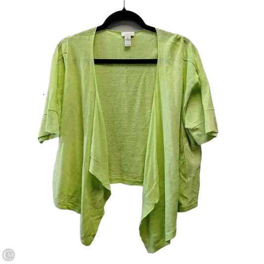 Cardigan By Chicos In Green, Size: 2