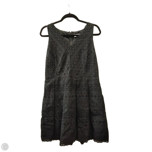 Dress Casual Midi By Loft In Black, Size: 12p