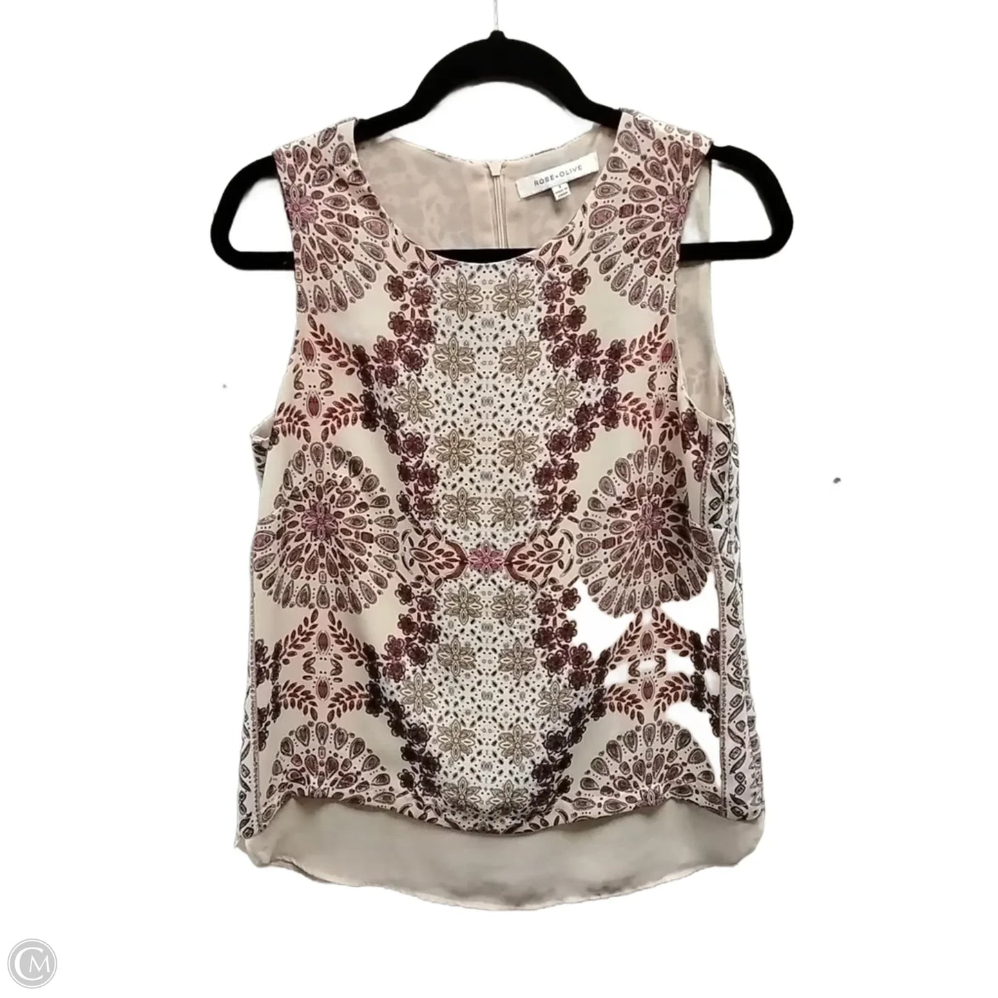 Blouse Sleeveless By Rose And Olive In Floral Print, Size: S
