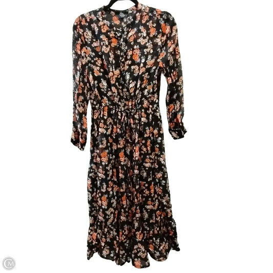 Dress Casual Maxi By Lucky Brand In Floral Print, Size: M