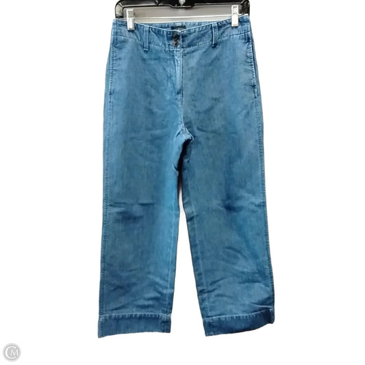 Jeans Wide Leg By Talbots In Blue Denim, Size: 2p