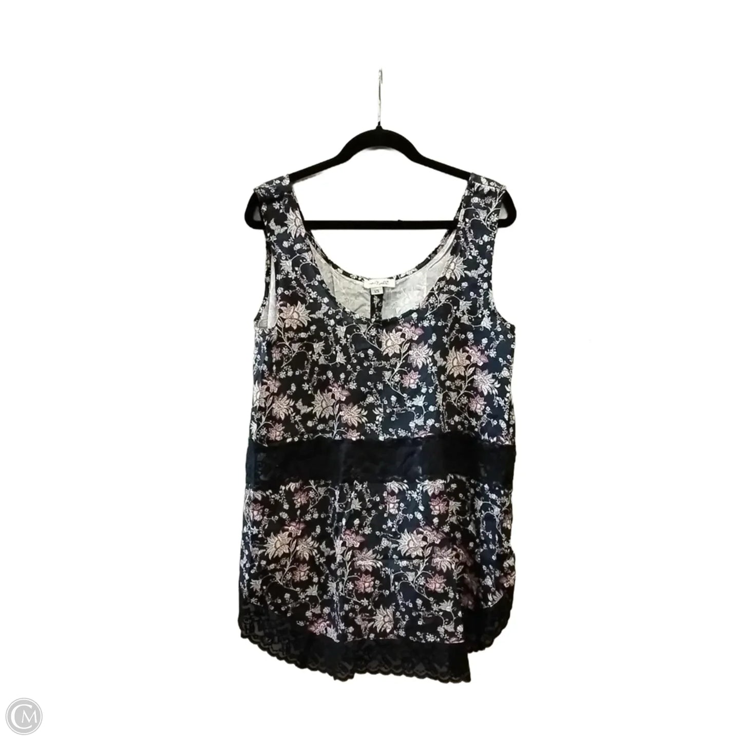 Blouse Sleeveless By Simply Noelle In Floral Print, Size: Xl