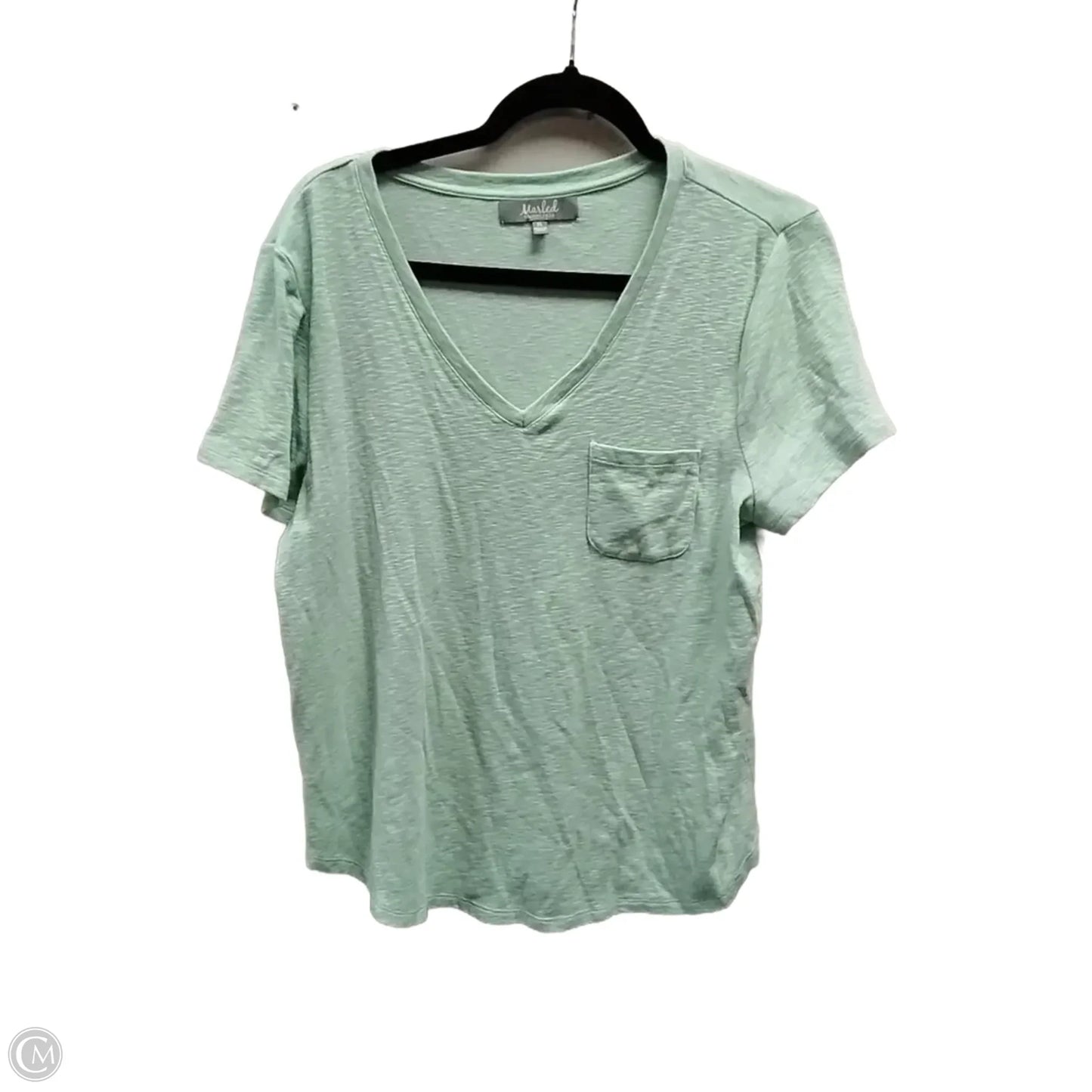 Top Short Sleeve By Marled In Teal, Size: Xl