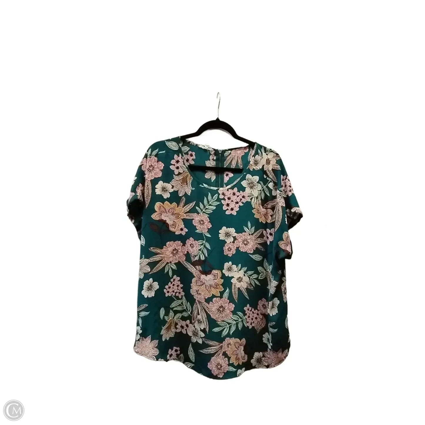 Blouse Short Sleeve By Maurices In Floral Print, Size: 1x