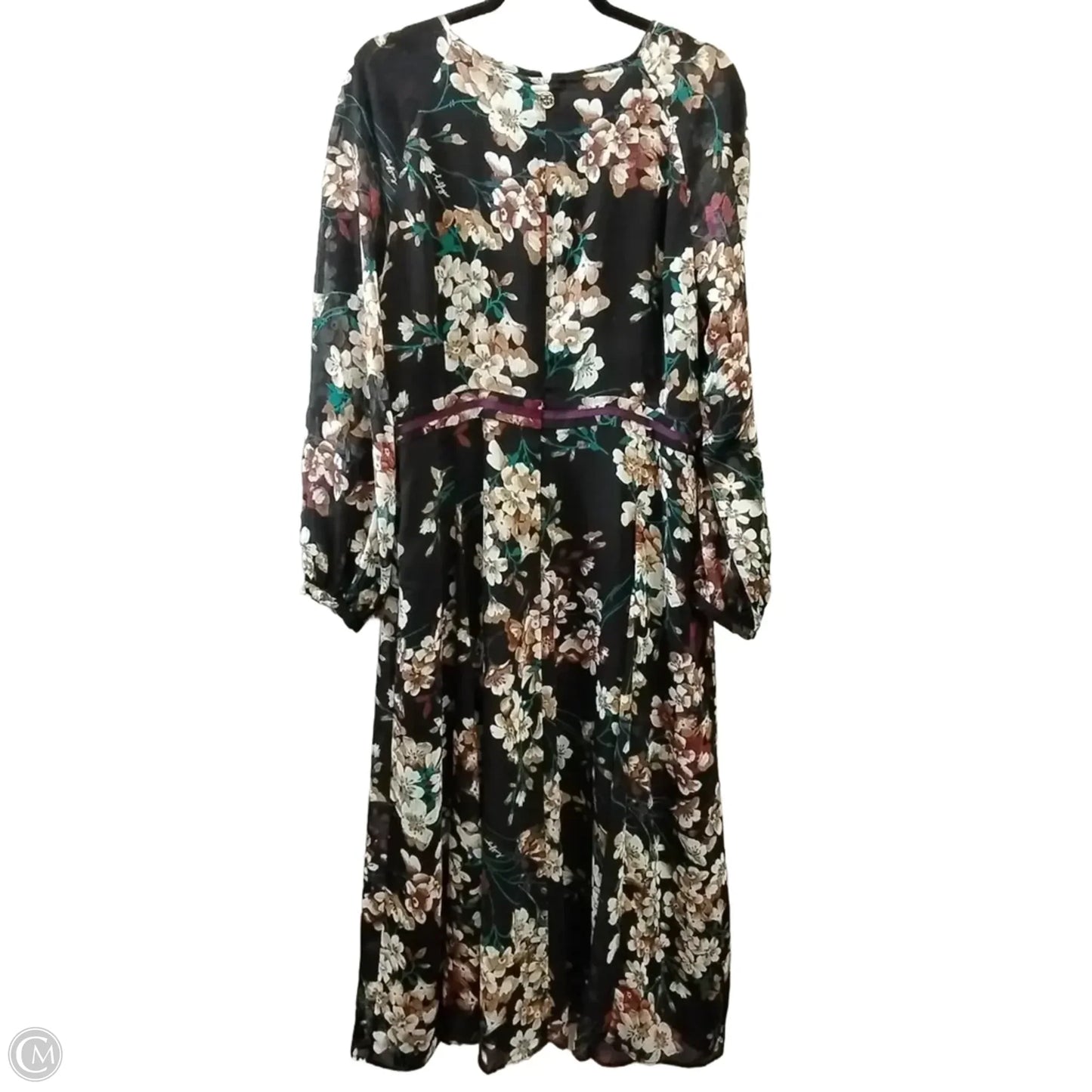 Dress Casual Midi By Tommy Hilfiger In Floral Print, Size: 16