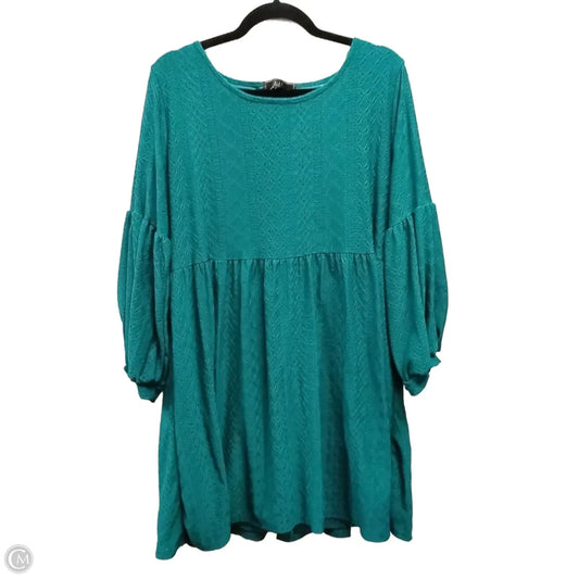 Dress Casual Midi By Vibe In Green, Size: 2x