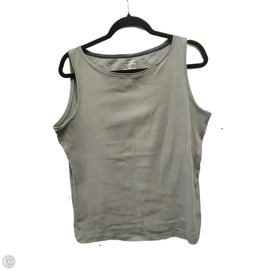 Top Sleeveless By Talbots In Green, Size: M