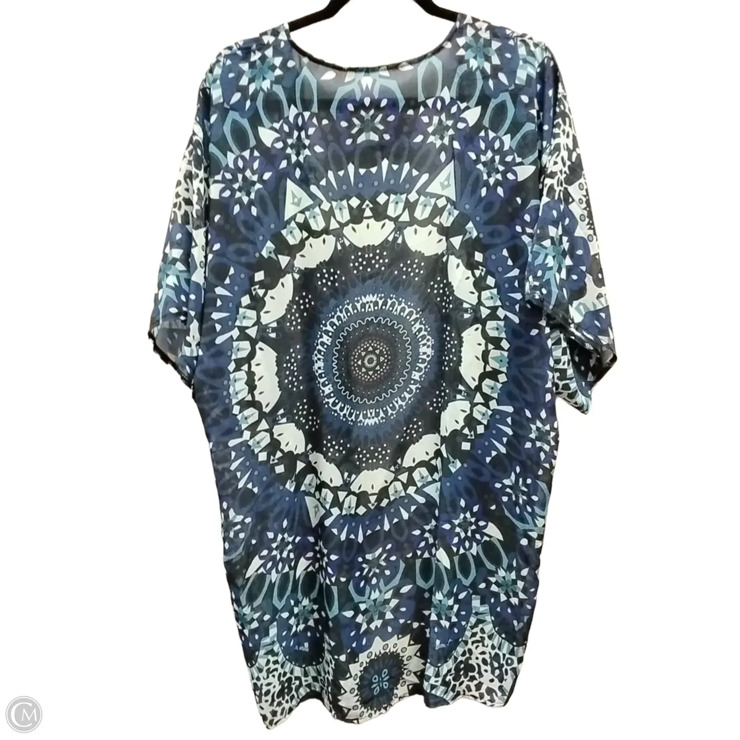 Cardigan By Clothes Mentor In Geometric Pattern, Size: Onesize
