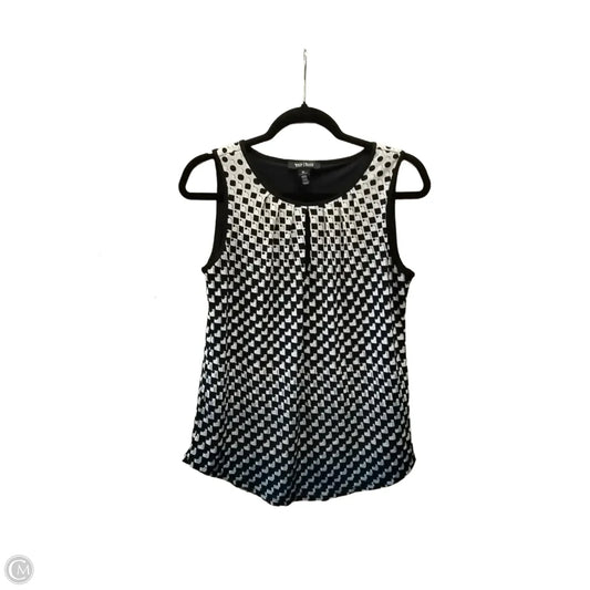Top Sleeveless By White House Black Market In Geometric Pattern, Size: Xs
