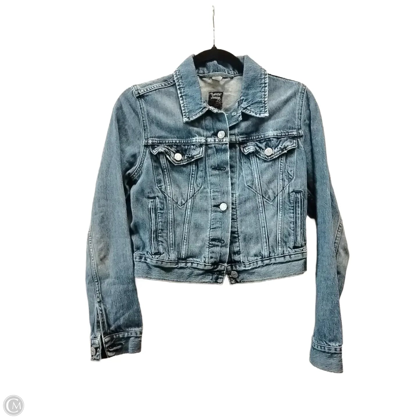 Jacket Denim By Levis In Blue Denim, Size: M