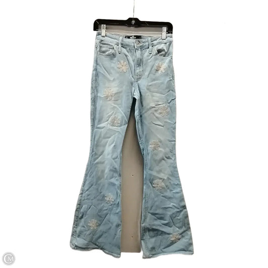 Jeans Flared By Hollister In Floral Print, Size: 4